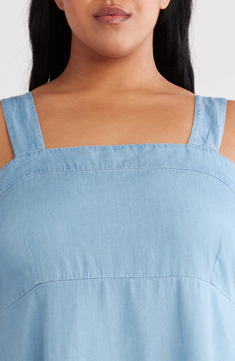 Vince Camuto Tiered Maxi Dress, Alternate, color, Indigo