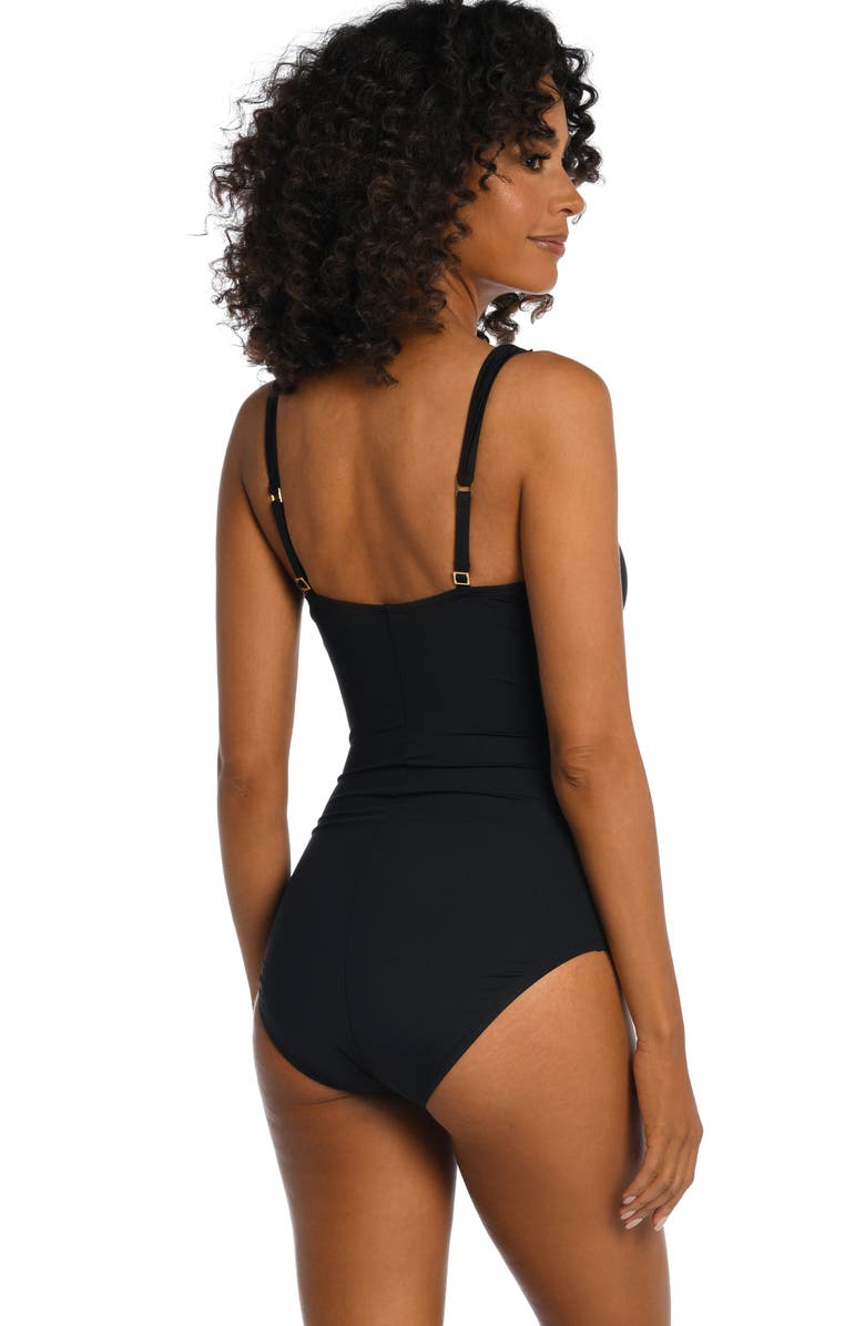 La Blanca Ruffle Underwire One-Piece Swimsuit, Alternate, color, 