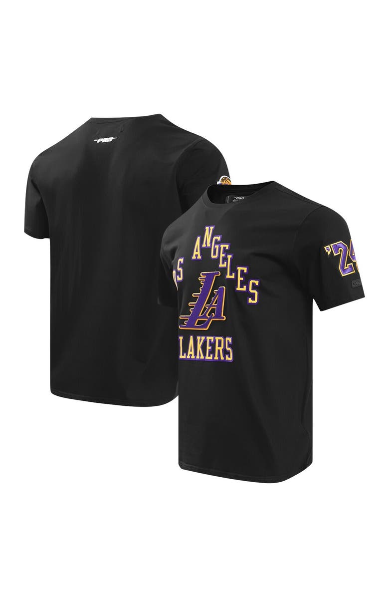 PRO STANDARD Men's Pro Standard Black Los Angeles Lakers T-Shirt, Main, color,