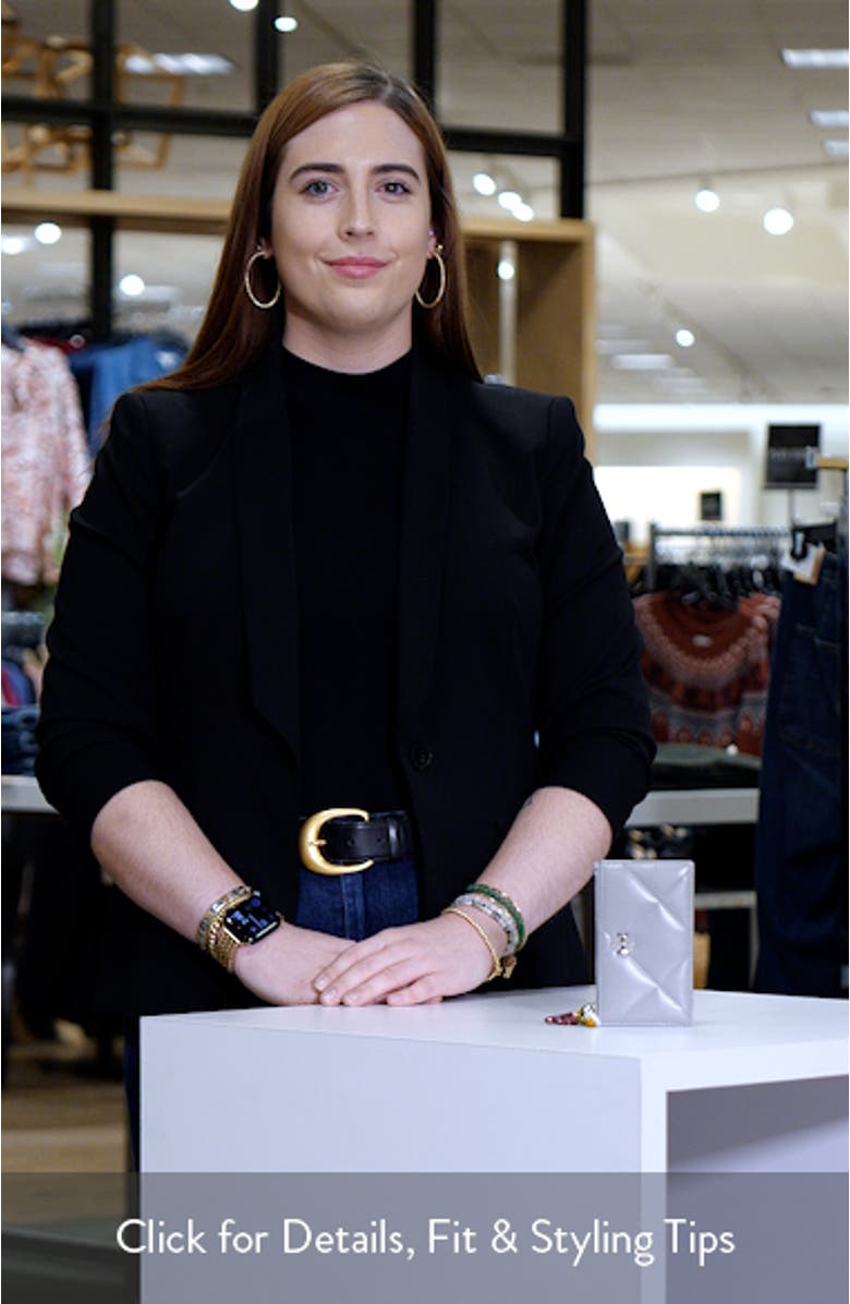 Kira Diamond Quilt Charm Zip Wallet, sales video thumbnail