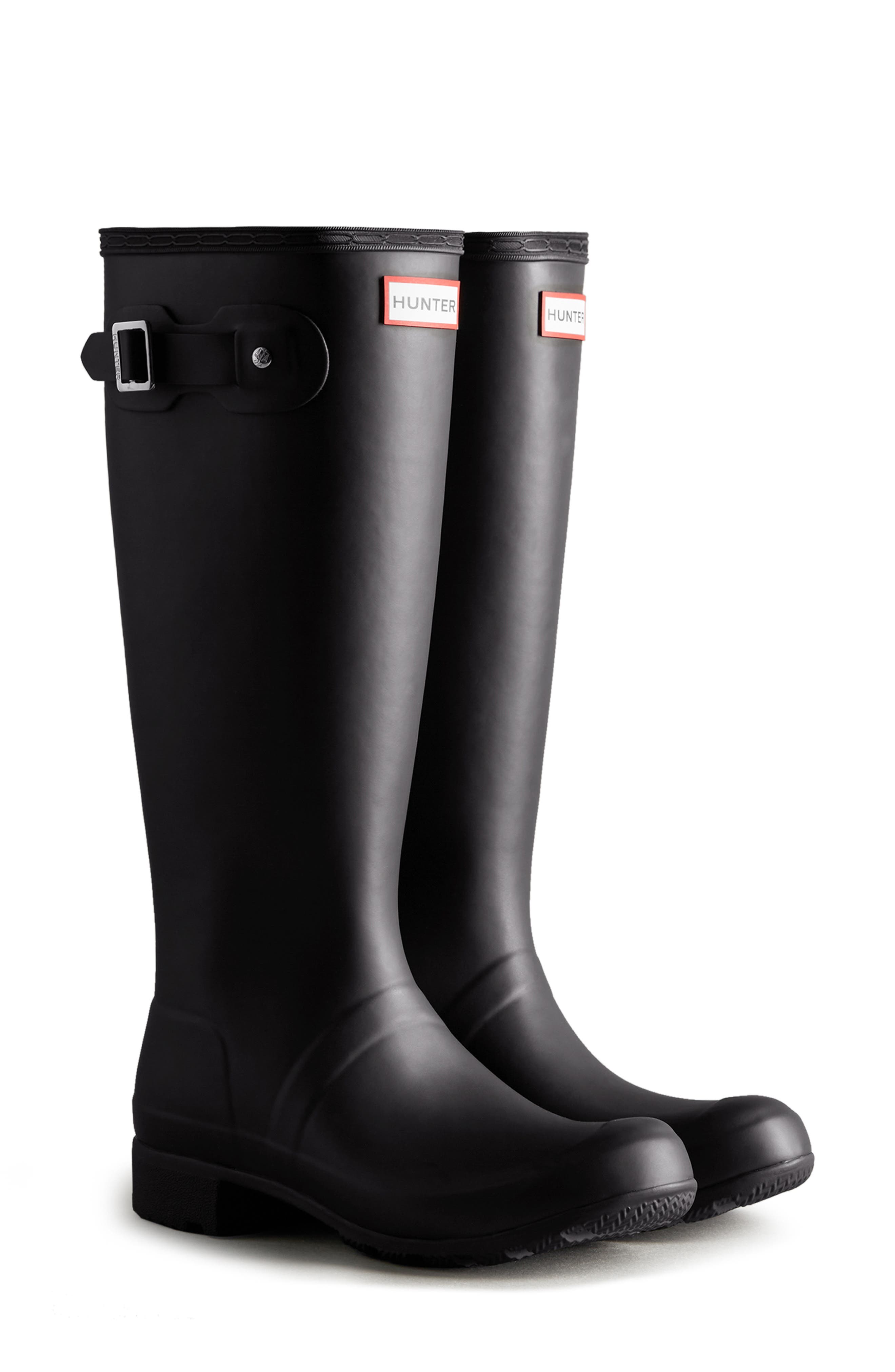 Hunter Original Tour Tall Packable Waterproof Rain Boot, Main, color, 