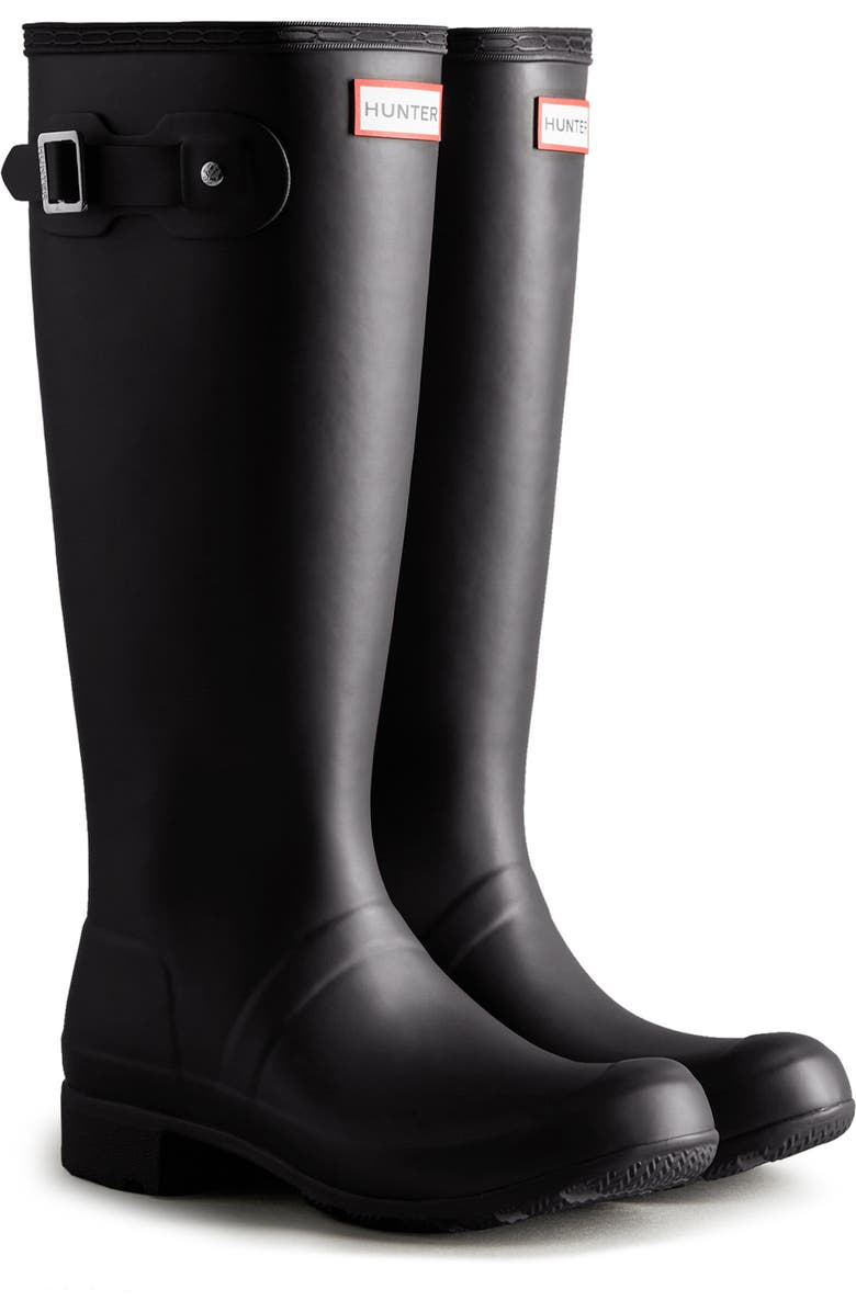 Hunter Original Tour Tall Packable Waterproof Rain Boot, Main, color,