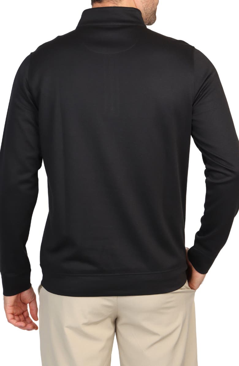 TailorByrd Modal Blend Quarter Zip Pullover, Alternate, color, Black