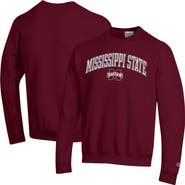 Champion Men's Champion  Maroon Mississippi State Bulldogs Arch Over Logo Pullover Sweatshirt