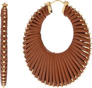 EYE CANDY LOS ANGELES Raquel Wrapped Hoop Earrings