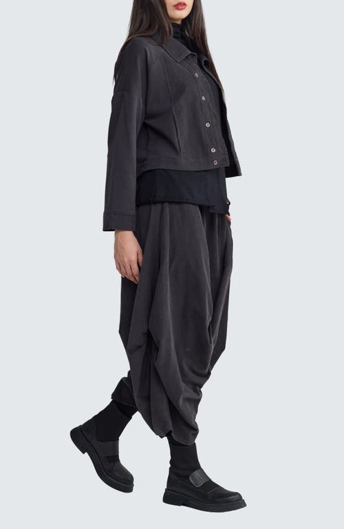 Luukaa Noira Pleated Balloon Pants In Black