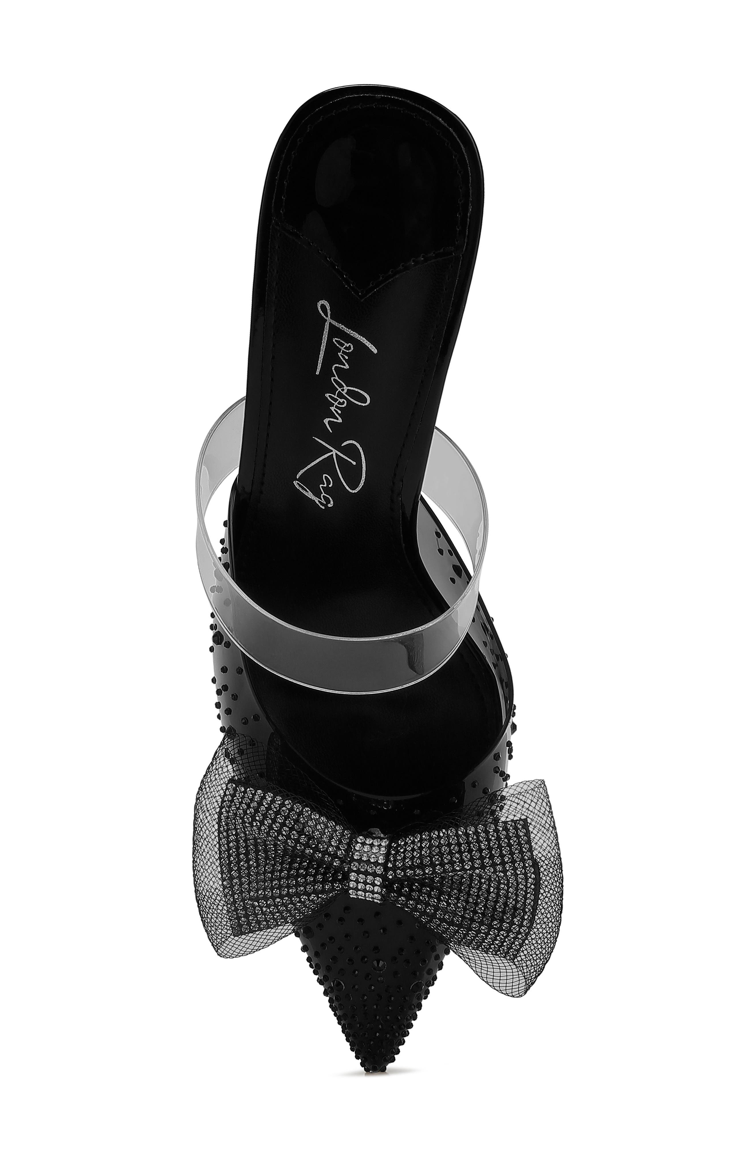 LONDON RAG Freja Rhinestone Kitten Heel Mule, Alternate, color, 