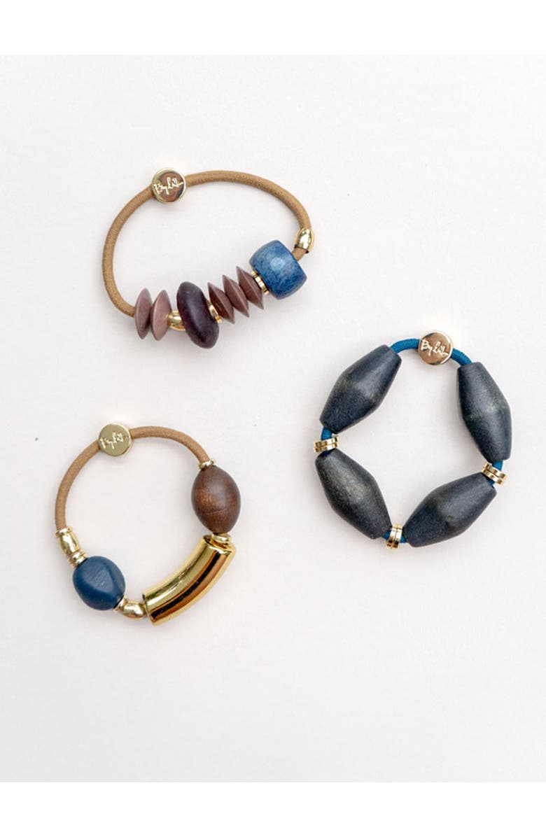 By Lilla Amber Capsule Bracelet Hair Tie, Alternate, color, Multi