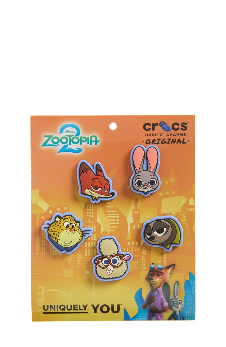 Jibbitz Disney's Zootopia 5-Pack Jibbitz<sup>™</sup> Shoe Charms, Main, color, Blue Multi