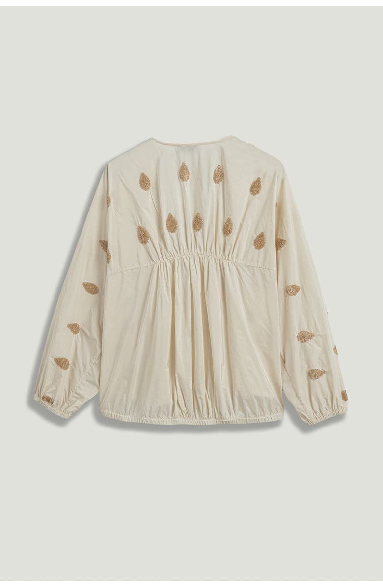 Nocturne Lightweight V-Neck Printed Kimono, Alternate, color, Ivory