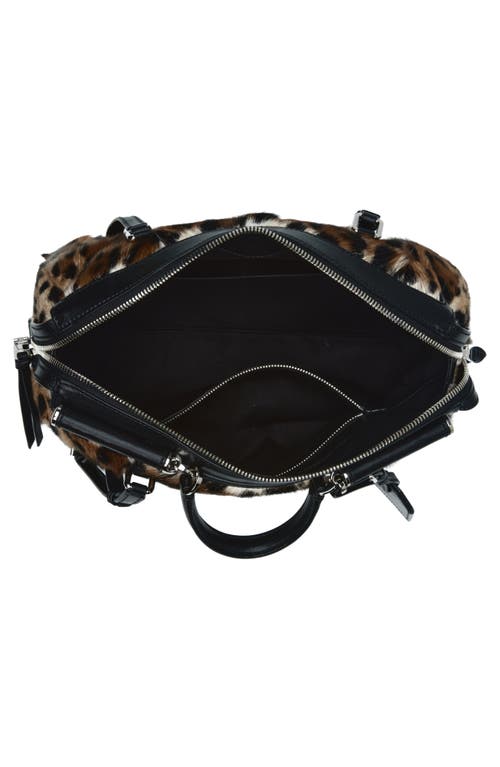 Dolce & Gabbana Dolce&gabbana Rumble Leopard Print Genuine Calf Hair Satchel In Multi