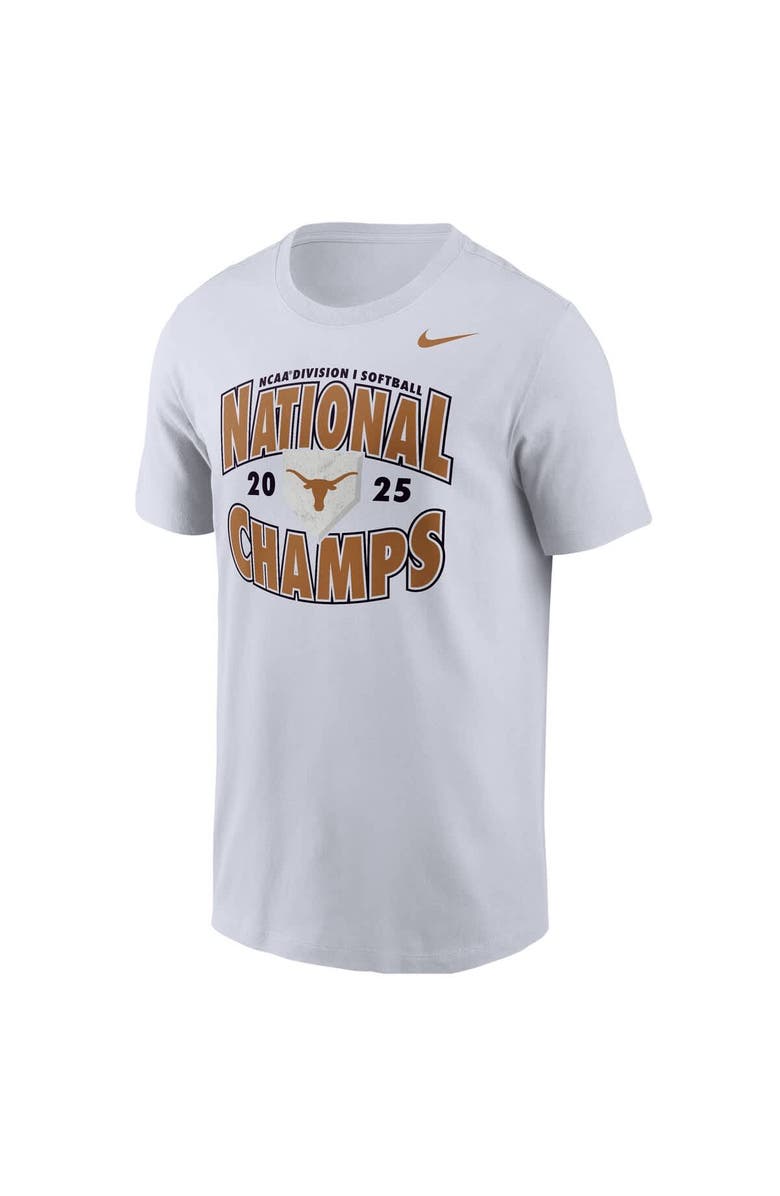 Nike Men's Nike White Texas Longhorns 2025 NCAA Softball Women's College World Series Champions T-Shirt, Alternate, color, White
