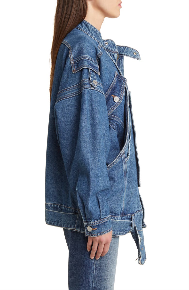 FRAME The MC Belted Denim Jacket, Alternate, color,