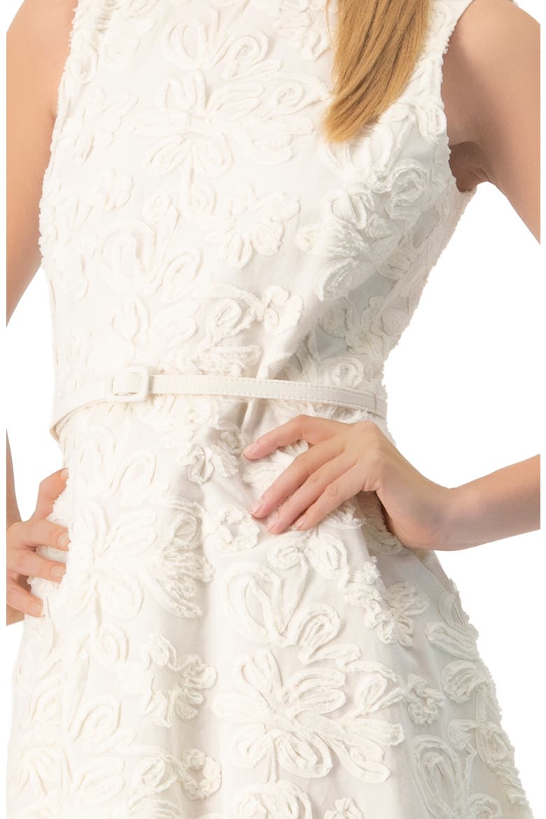 Sleeveless Midi Sheath Dress, Alternate, color, Ivory