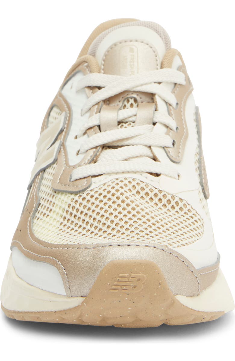 New Balance Kids' Fresh Foam Arishi v4 Tiralux Sneaker, Alternate, color, Angora/ Incense