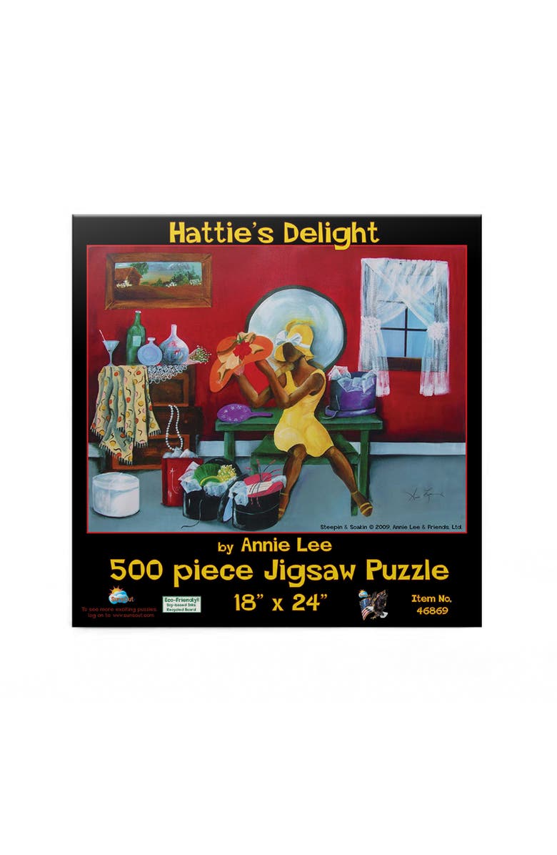 Sunsout Hattie's Delight 500 piece Jigsaw Puzzle for Adults, Alternate, color, Multicolor