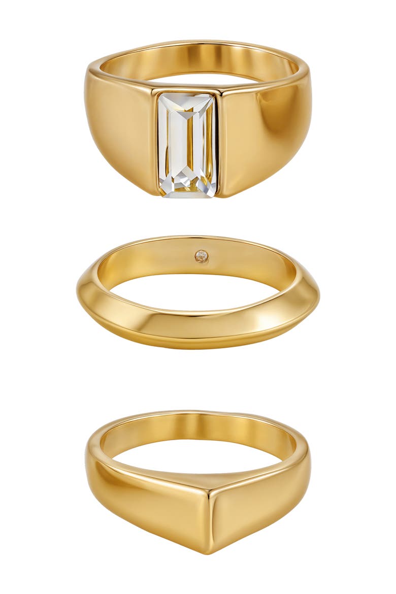 Set of 3 Rings, Main, color, GOLD