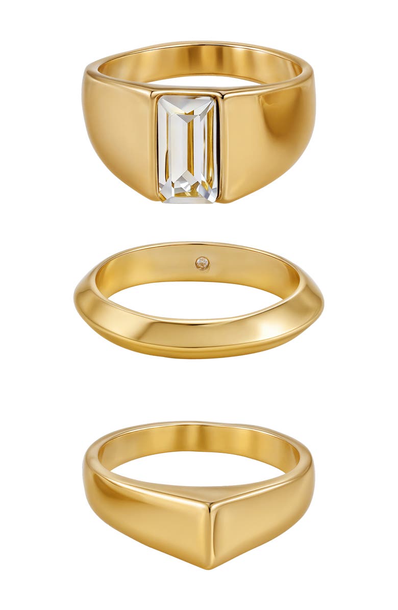 Vince Camuto Set of 3 Rings, Main, color, Gold