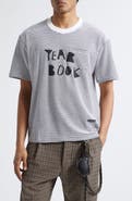 SONG FOR THE MUTE Yearbook Stripe Jersey Pocket T-Shirt