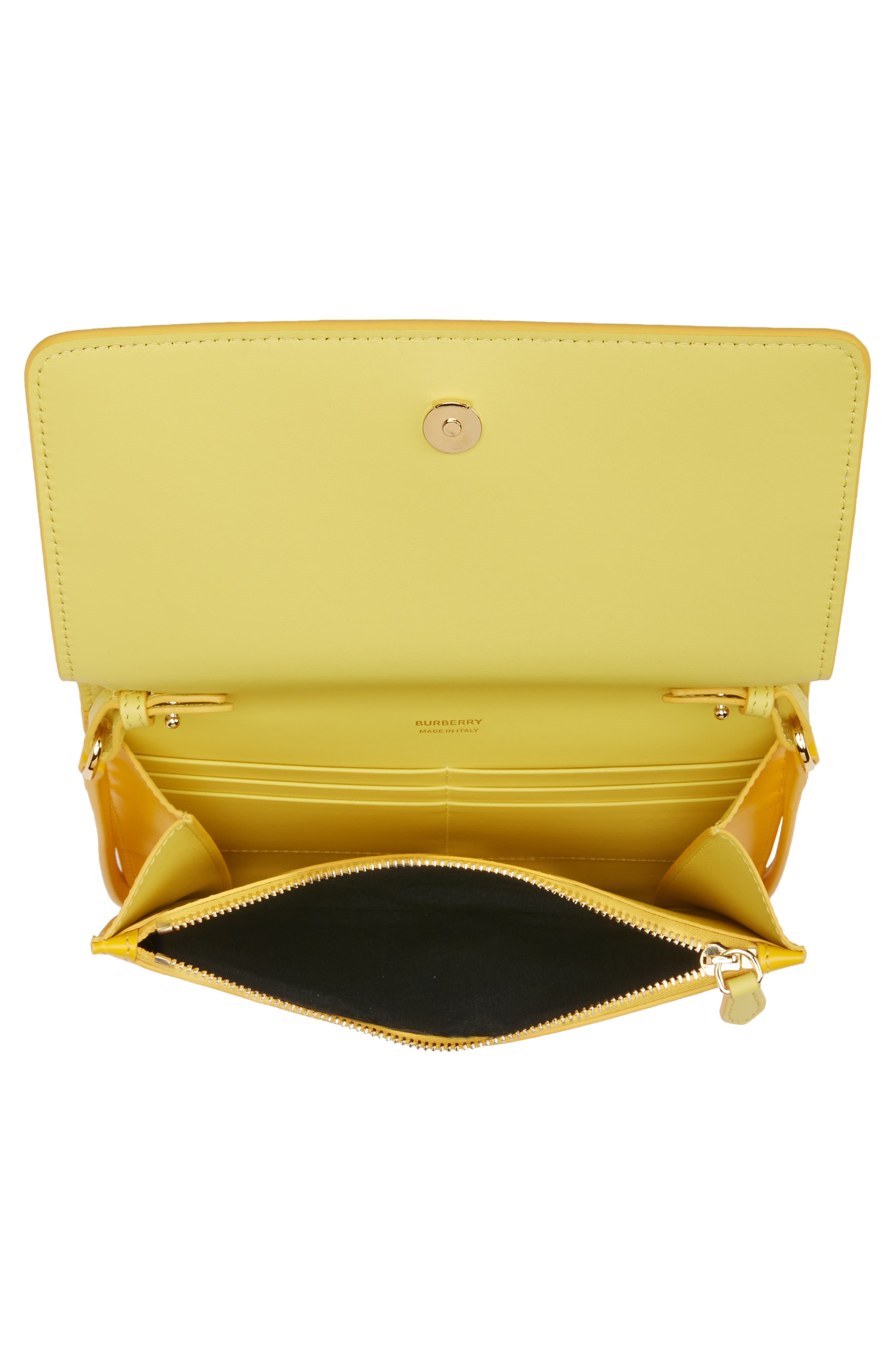 Burberry Mini TB Monogram Leather Crossbody Bag, Alternate, color, 