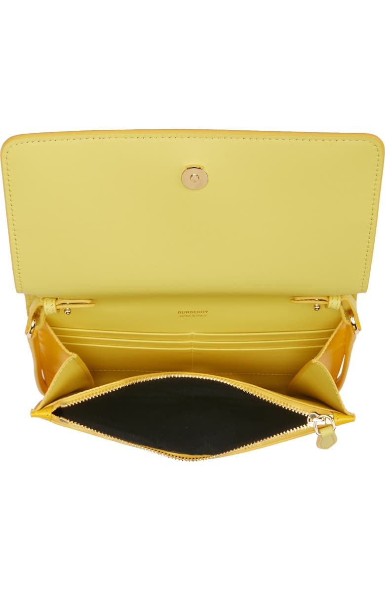 Burberry Mini TB Monogram Leather Crossbody Bag, Alternate, color,