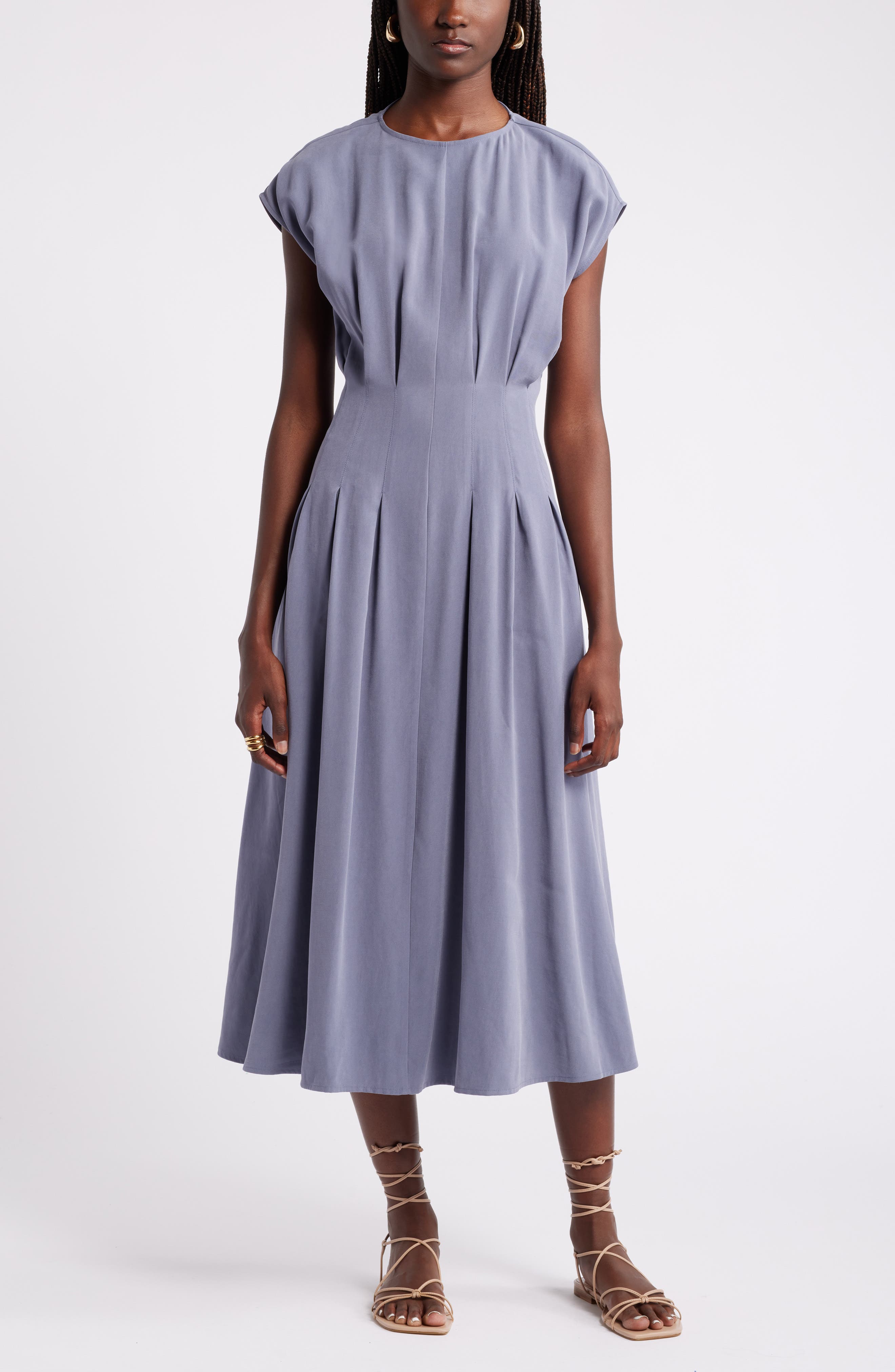 Nordstrom Pleated A-Line Dress
