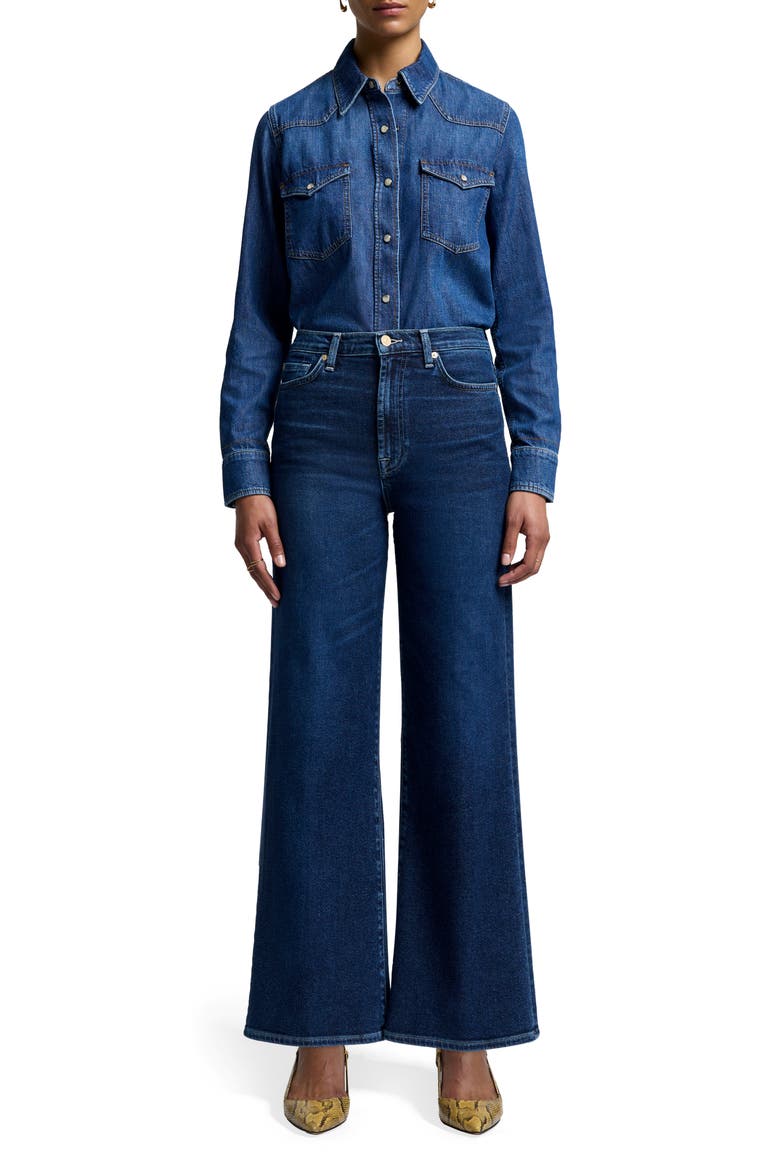 Jo Ultra High Rise Wide Leg Jeans, Alternate, color, PARADISE COVE