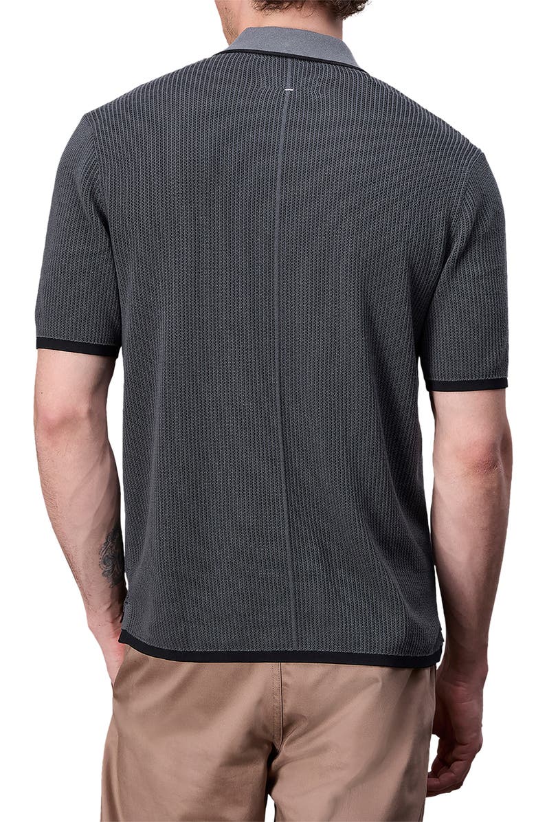 rag & bone Harvey Relaxed Polo, Alternate, color, Shark Blue