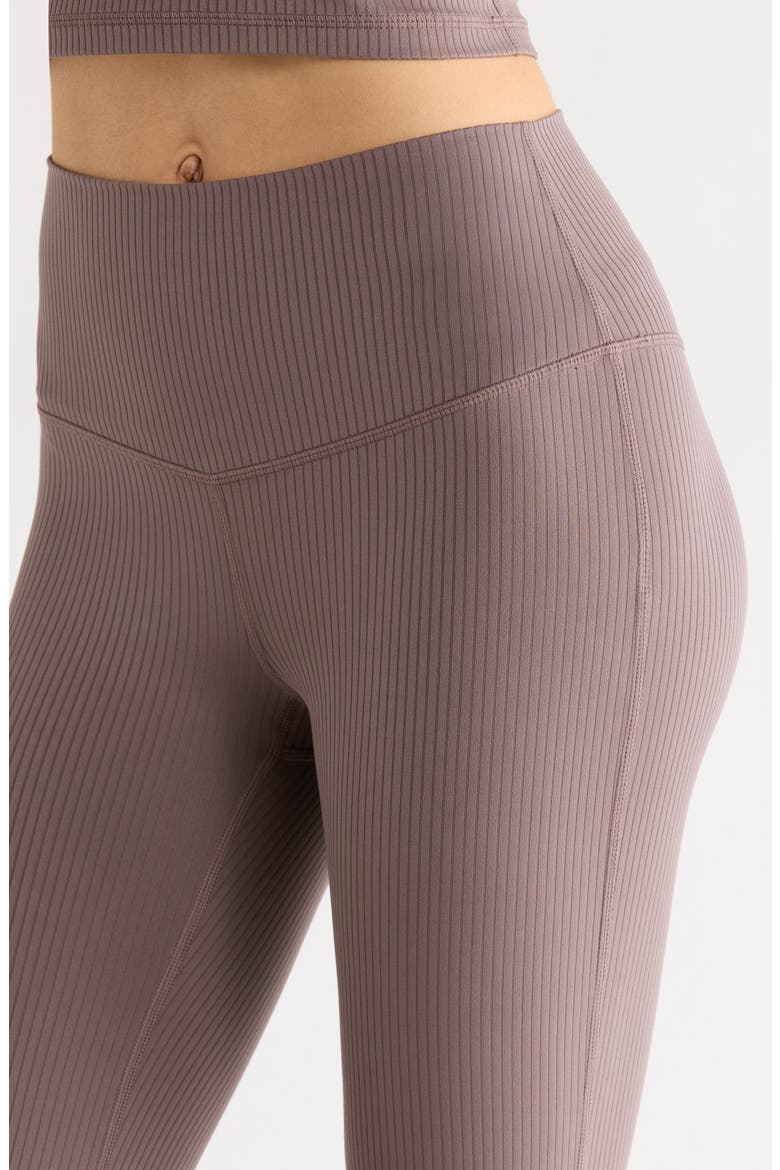 Thrive Rib Bootcut Pants, Alternate, color, GREY PLUM