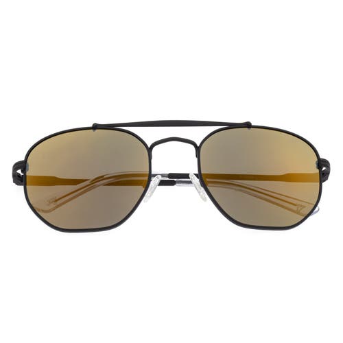Sixty One Unisex Stockton 54mm Polarized Sunglasses In Black/gold