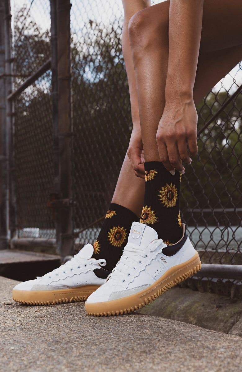 K Bell Socks LA Sunflower Assorted 3-Pack Crew Socks, Alternate, color, Yellow Multi