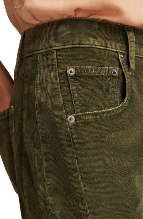 Lucky Brand Corduroy Barrel Leg Jeans In Green