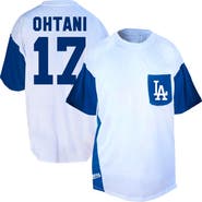 FANATICS Men's Profile Shohei Ohtani White/Royal Los Angeles Dodgers Big & Tall Player Name & Number T-Shirt