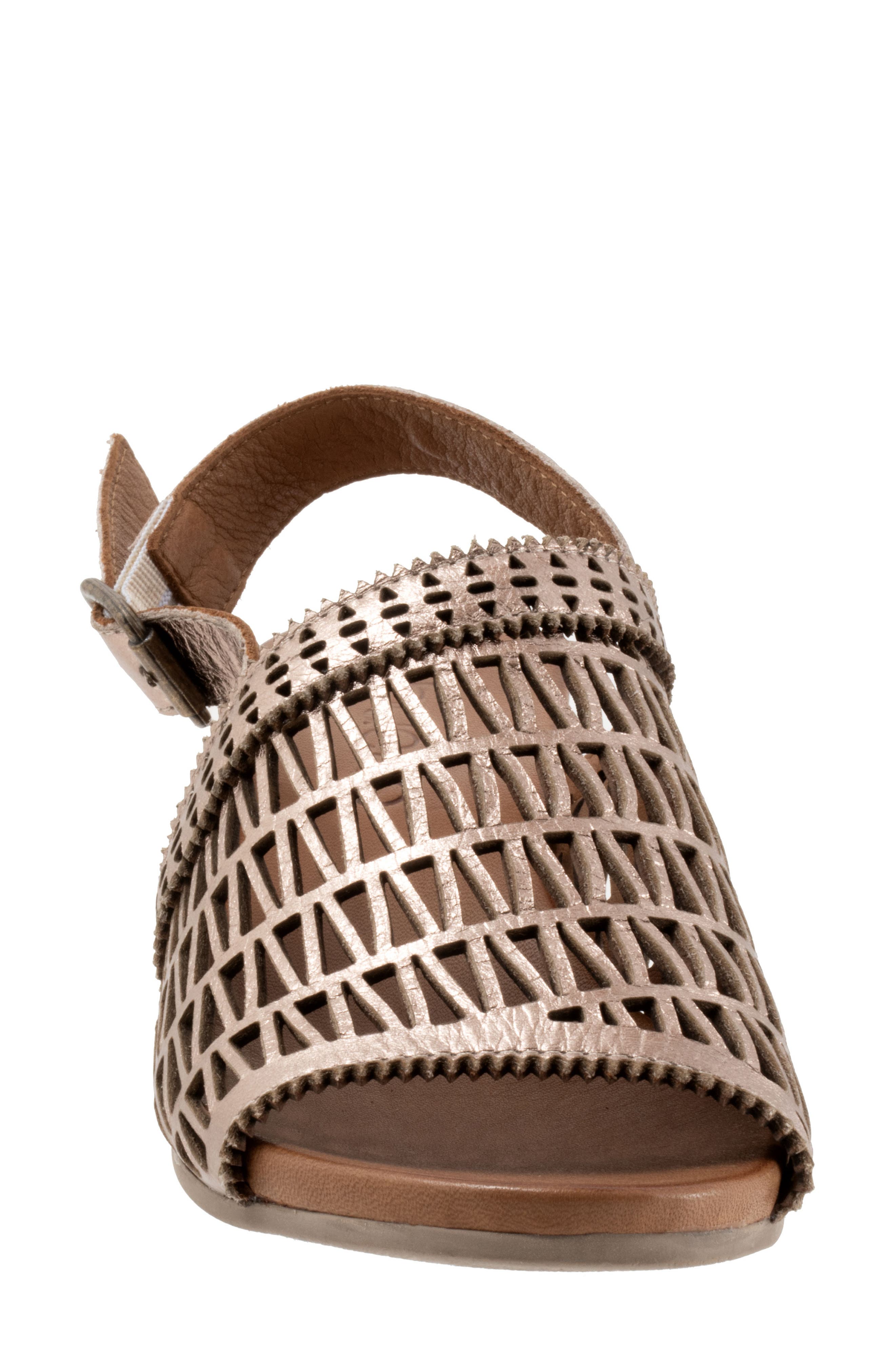 Bueno Lia Slingback Sandal, Alternate, color, Beige Metallic