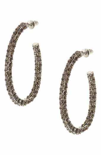 Penelope Crystal Hoop Earrings