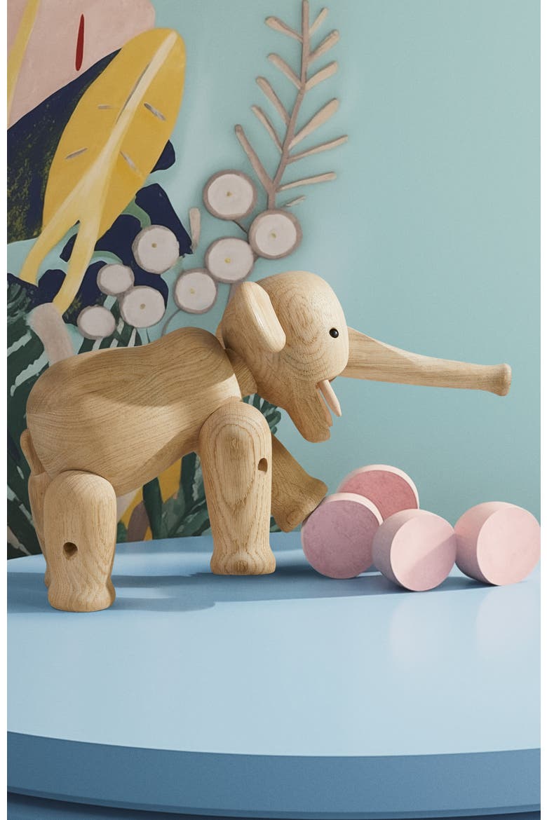 Kay Bojesen Elephant Large, Alternate, color, Oak