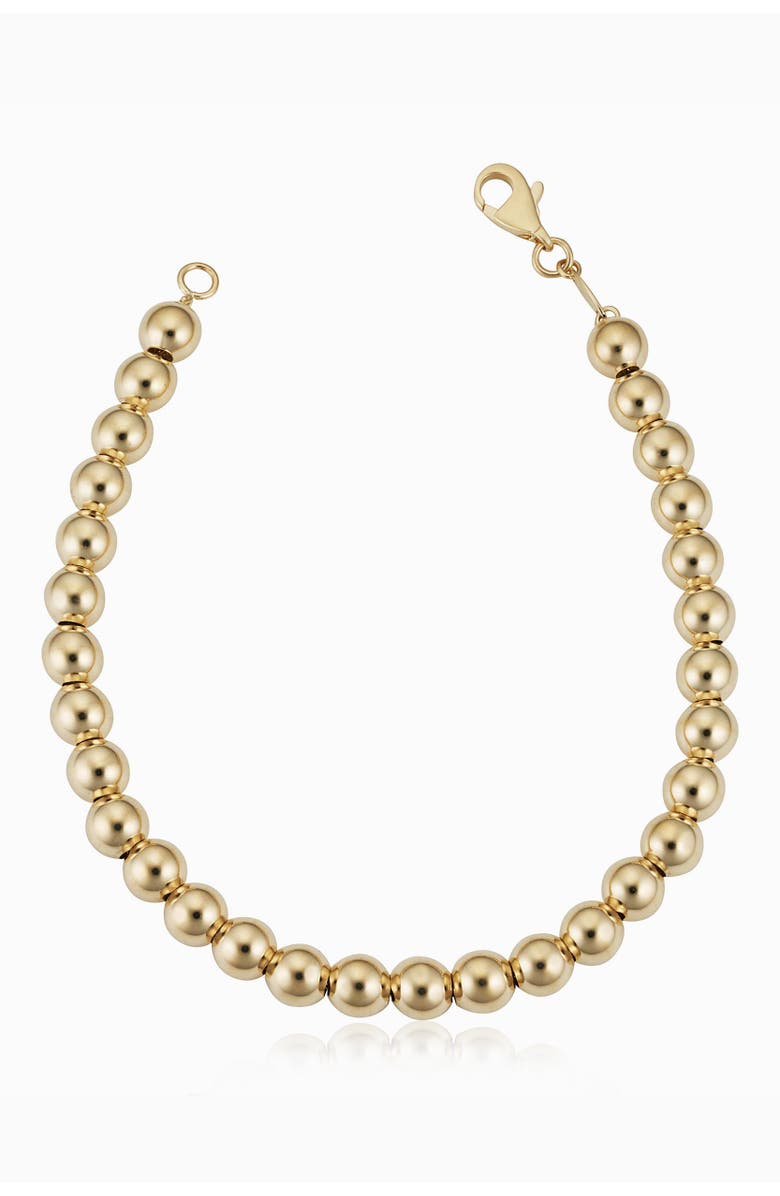 Oradina 14K Yellow Gold Have a Ball Bracelet, Main, color, Yellow Gold