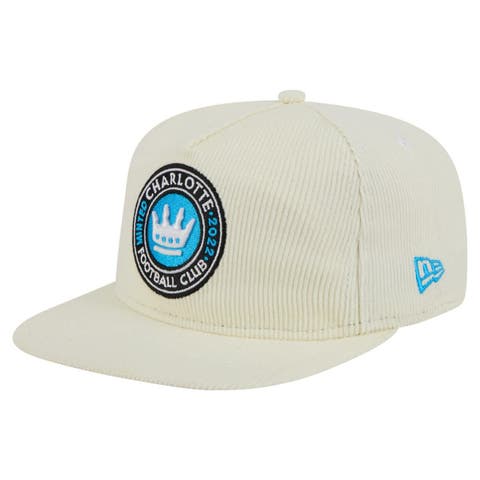 Men's New Era  Cream Charlotte FC 2025 Kickoff Snapback Golfer Hat