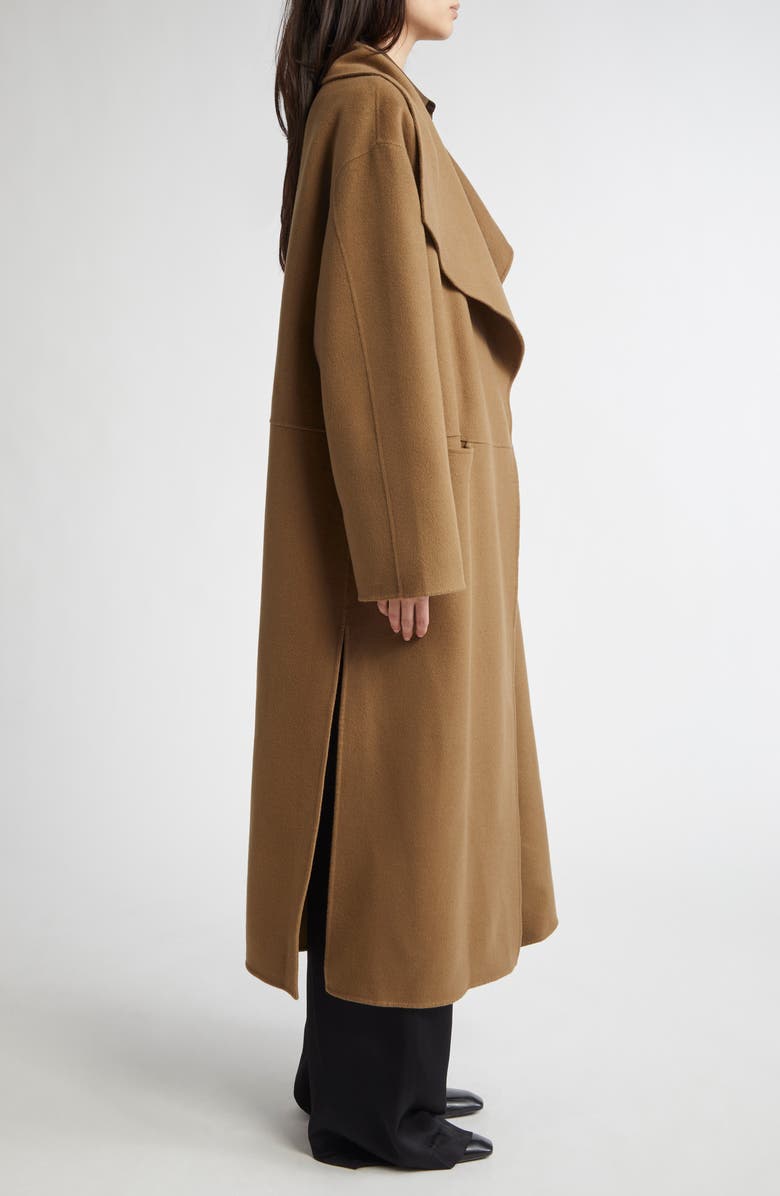 TOTEME Signature Double Face Wool & Cashmere Coat, Alternate, color, Hazel