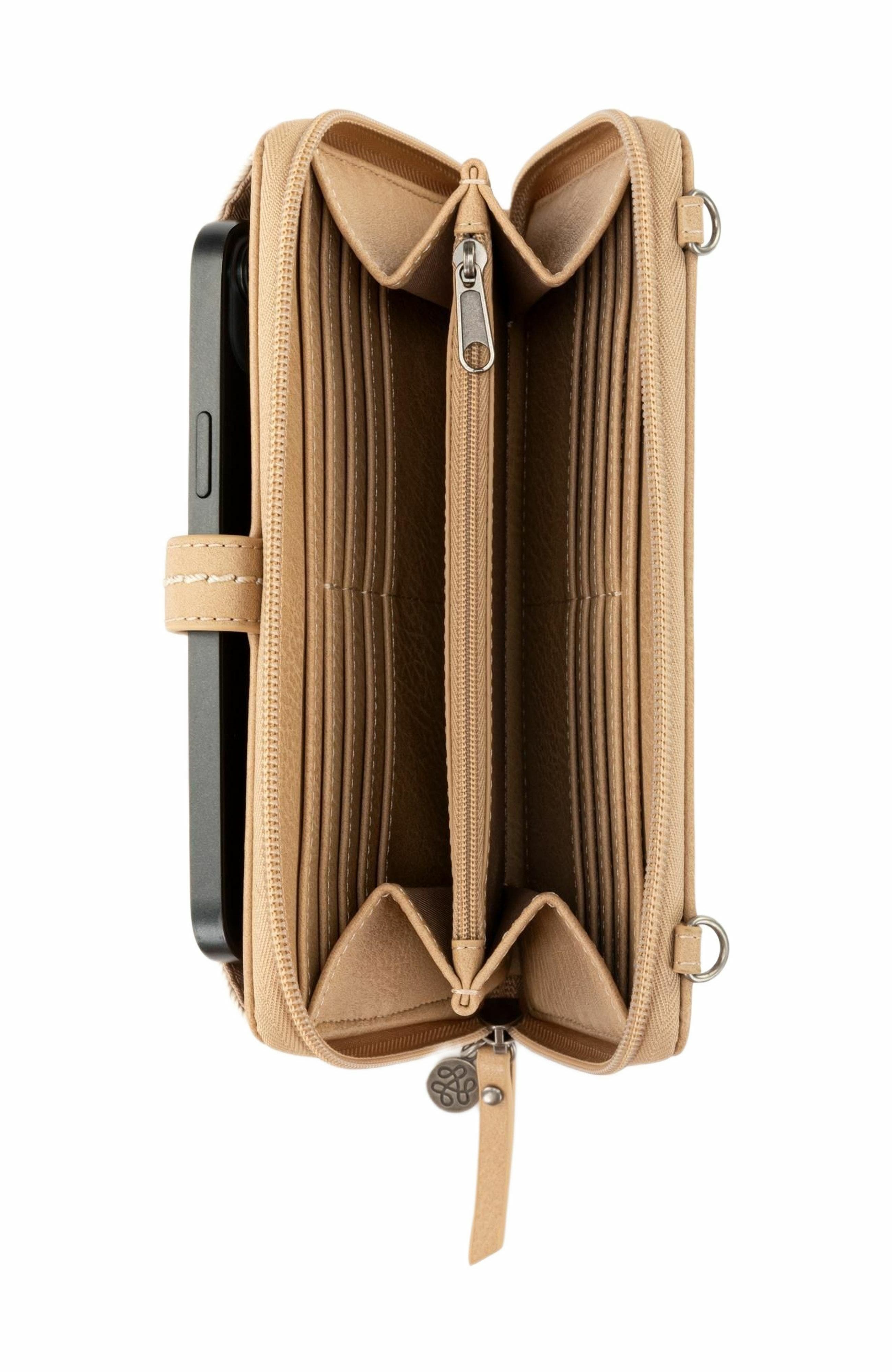 The Sak Iris Smartphone Crossbody Bag, Alternate, color, Ecru Multi Beads Full
