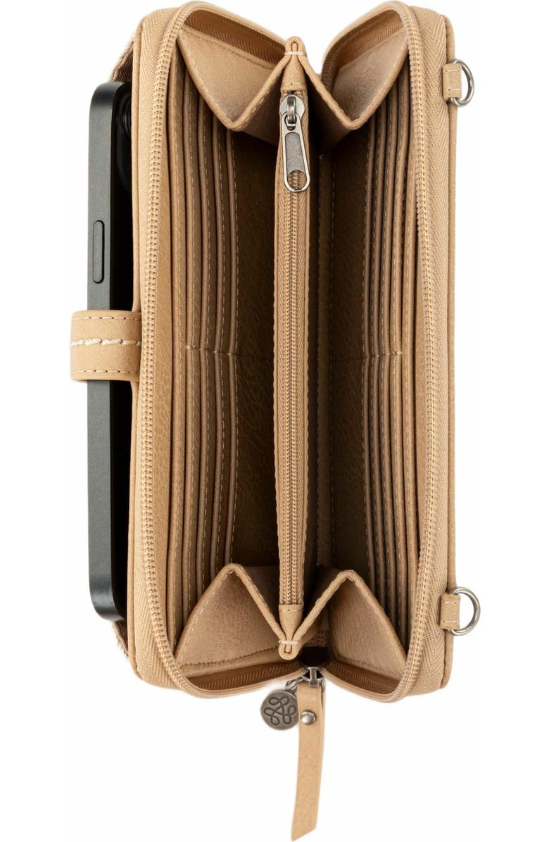 The Sak Iris Smartphone Crossbody Bag, Alternate, color, Ecru Multi Beads Full