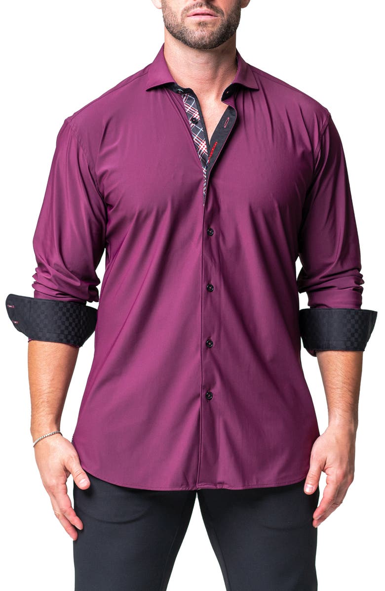 Maceoo Einstein Stretchflow Cotton Button-Up Shirt, Alternate, color, 