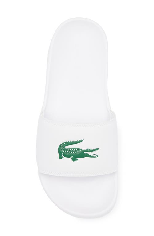 Lacoste Serve 0.0 Sliders White In White/green