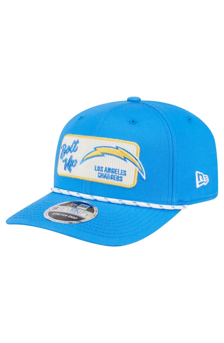 New Era Men's New Era Powder Blue Los Angeles Chargers Chant 9SEVENTY Stretch-Snap Hat, Main, color, 