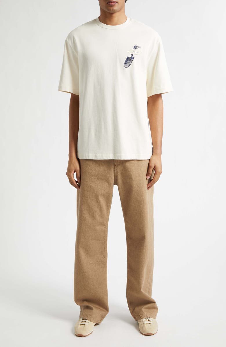 Jacquemus Le T-Shirt Pelle Embroidered T-Shirt, Alternate, color, Embroidered Shovel