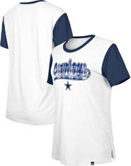 New Era Women's New Era White/Navy Dallas Cowboys 3rd Down T-Shirt