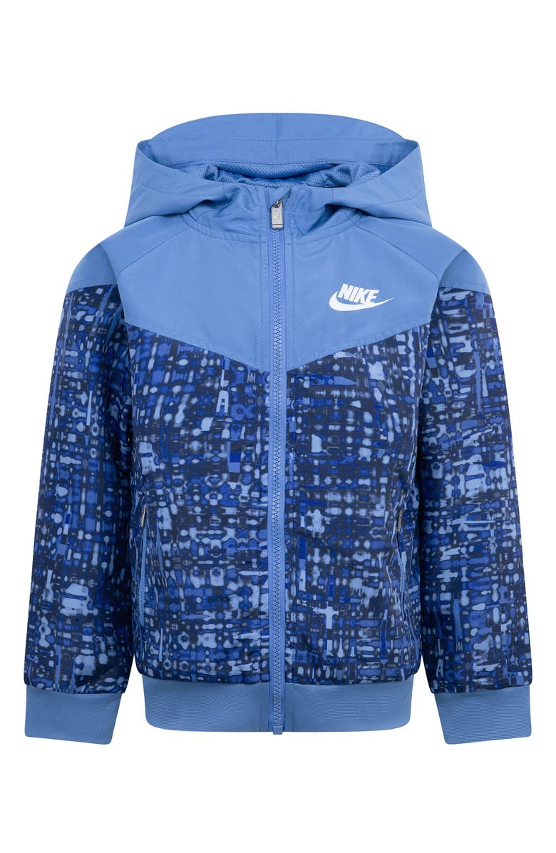 Nike Kids' Water Resistant Hooded Windrunner Jacket, Main, color, 