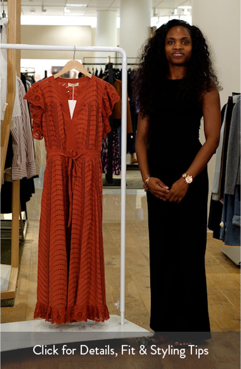 Olga Flutter Sleeve Midi Dress, sales video thumbnail