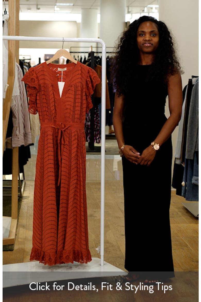 Olga Flutter Sleeve Midi Dress video