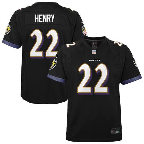 Youth Nike Derrick Henry Black Baltimore Ravens Team Game Jersey